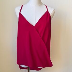 SHEIN Red Wrap Camisole Top